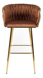 Scaun Bar KJC365 Maro & Picioare Aurii