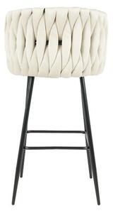 Scaun Bar KJC365 Bej & Picioare Negre