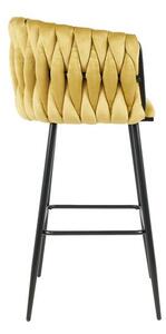 Scaun Bar KJC365 Mustar & Picioare Negre