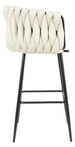 Scaun Bar KJC365 Bej & Picioare Negre