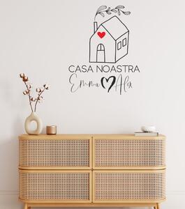 Sticker perete - Casa noastră