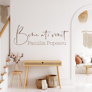 Numele familiei noastre- sticker decorativ