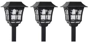 Set 3 felinare solare pentru gradina, Inaltime 32 cm