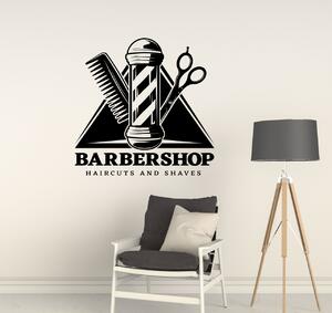 Sticker de perete personalizabil - Barber shop