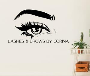 Sticker decorativ Lashes and Brows