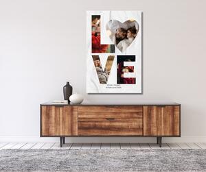 Tablou canvas personalizat LOVE (model 1)