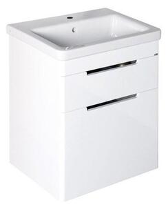 Sapho Sapho, dulap lavoar ELLA 56,5x65x43cm, 2x sertare, alb (70062), EL062-3030