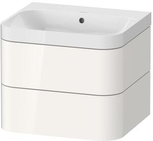 Duravit Happy D.2 Plus lavoar cu dulap 57.5 cm alb HP4345N2222