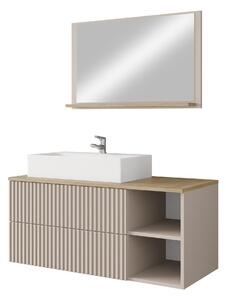 Set baie Nauta, Cașmir, Stejar Cremona, PAL laminat, MDF, 39 kg