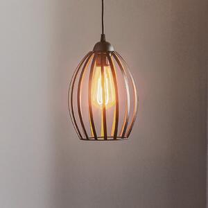 HELAM Lampă suspendată Dali în negru, 1 bec, reglabil, Negru, Camera de zi / sufragerie, Metal, Modern