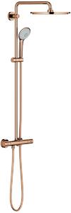 Grohe Euphoria set de duș perete cu termostat cu duș de ploaie Warm Sunset 26075DA0