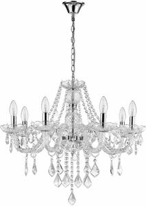 Light Prestige Cristallo lampă suspendată x60 W transparent LP-2940/8P