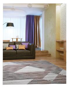 Covor Phoenix model linii gri-bej 5005-744 Selectează mărime: 060 X 110