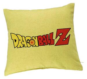 Perna Decorativa cu Dragonball Logo, 40x40 cm, Verde, Husa Detasabila, Burduf