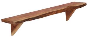 Rafturi de perete, 2 buc., 90x20x18 cm, lemn masiv de acacia