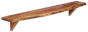 Rafturi de perete, 2 buc., 110x20x18 cm, lemn masiv de acacia