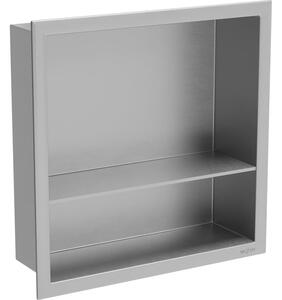 Mexen X-Wall-R raft încastrat cu ramă și raft 30 x 30 cm, inox - 1910303010S