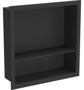Mexen X-Wall-R raft nisă cu colier și raft 30 x 30 cm, negru - 1970303010S