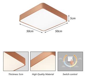 Brilagi - Plafonieră LED POOL LED/48W/230V 3000/4000/6000K 50x50 cm bronzată