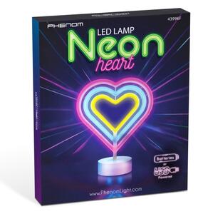 Decorațiune neon de masă LED/2W/3xAA USB inimă