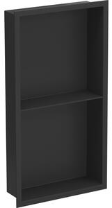 Mexen X-Wall-R raft încastrat cu flanșă și poliță 60 x 30 cm, negru - 1970603010S