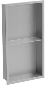 Mexen X-Wall-R raft încastrat cu flanșă și raft de 60 x 30 cm, inox - 1910603010S