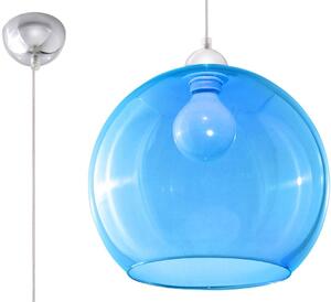 Sollux Lighting Ball lampă suspendată 1x60 W albastru SL.0251