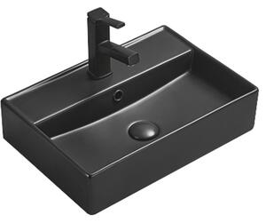 Mexen Blanca Lavoar pentru blat 50 x 35 cm, negru mat - 21105085