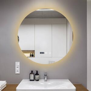 Oglindă Baie LED și Dezaburire Elit's Premium cu Senzor Touch, Lumina Rece, Caldă și Neutră, 60 cm, lumina ambientala spate