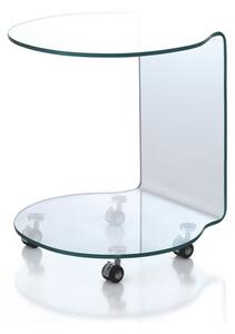 Măsuță auxiliară rotundă din sticlă ø 50 cm Move – Tomasucci