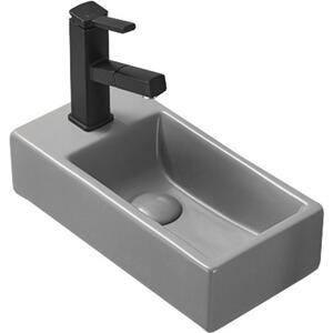 Mexen Inez lavoar pe blat dreapta 40 x 20 cm, gri deschis mat - 21484061R