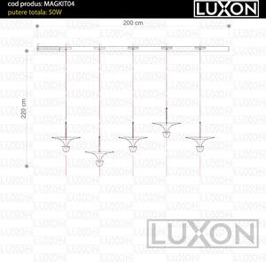Kit sine aparente si proiectoare magnetice DINING - 2000mm LUXON