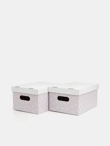 Sinsay - Set 2 cutii de depozitare - roz-pastel