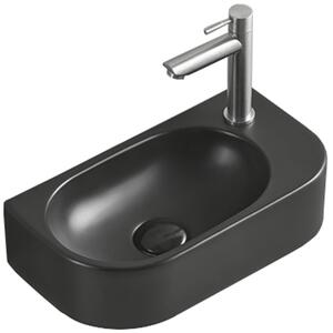 Mexen Viera chiuvetă de blat stânga 40 x 21 cm, negru mat - 21274085L