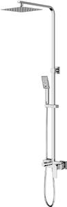 Omnires Baretti set de duș perete cu duș de ploaie crom BA7844CR