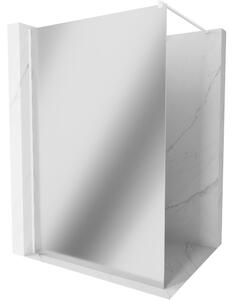 Mexen Kioto perete de duș Walk-in 100 x 200 cm, oglindă 8 mm, albă - 800-10-101-20-50