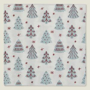 Șervețele de Crăciun Winter Trees I 16x16 cm