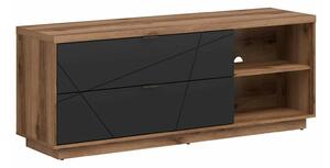 Comodă TV Fivale 104Negru, Stejar Delano închis, 16x6x4cm