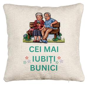 Perna Decorativa Canapea pentru Bunici 9, 40x40 cm, Cu fermoar