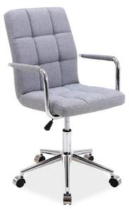 Scaun de birou Q-022, gri, stofa, 51x40x87/97 cm
