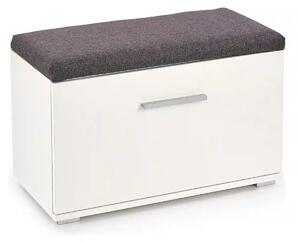 Pantofar LIMA ST2, gri/alb, PAL laminat, 70x32x45 cm