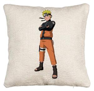 Perna Decorativa Canapea cu Naruto, 40x40 cm, Cu fermoar