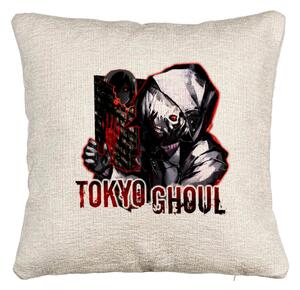 Perna Decorativa Canapea cu Tokyo Ghoul, 40x40 cm, Cu fermoar