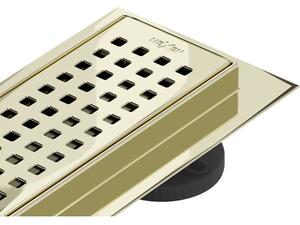 Mexen Flat 360° M08 scurgere liniară rotativă 50 cm, aurie - 1525050-40
