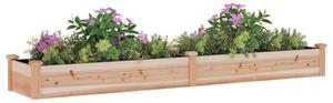 Strat de grădină înălțat cu căptușeală, 240x45x25 cm, lemn brad