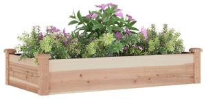 Strat de grădină înălțat cu căptușeală, 120x60x25 cm, lemn brad
