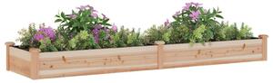 Strat de grădină înălțat cu căptușeală, 240x60x25 cm, lemn brad