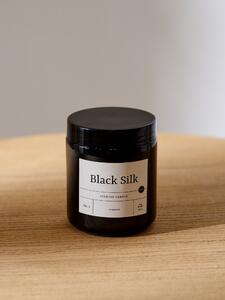 Sinsay - Lumânare parfumată Black Silk - negru