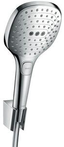 Set para si suport dus Hansgrohe, Raindance Select E, furtun de 160 cm, crom