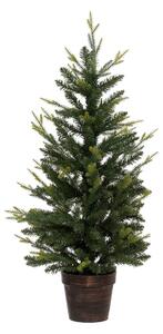 Brad artificial în ghiveci, verde, 100 cm